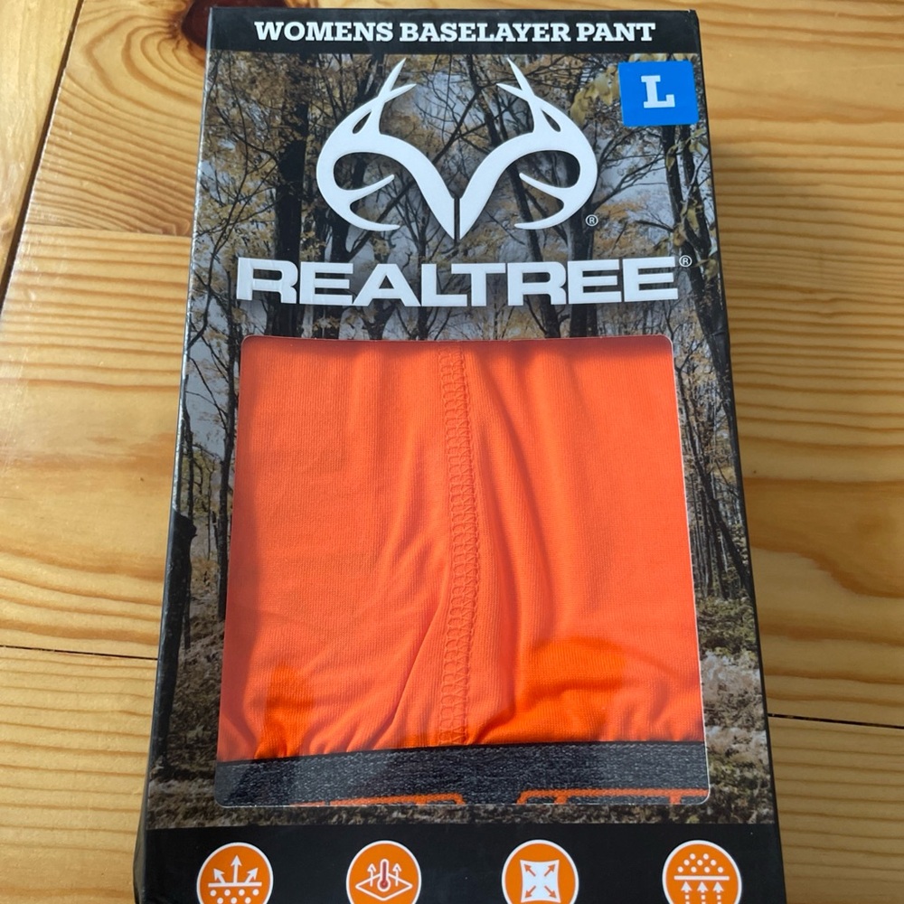 Realtree Women's Baselayer Pant - Blaze Orange